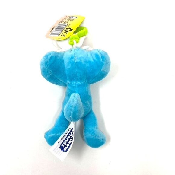Rainbow Friends 4" CYAN Easter Bag Clip Plush Bunny Ears NWT - Picture 3 of 8